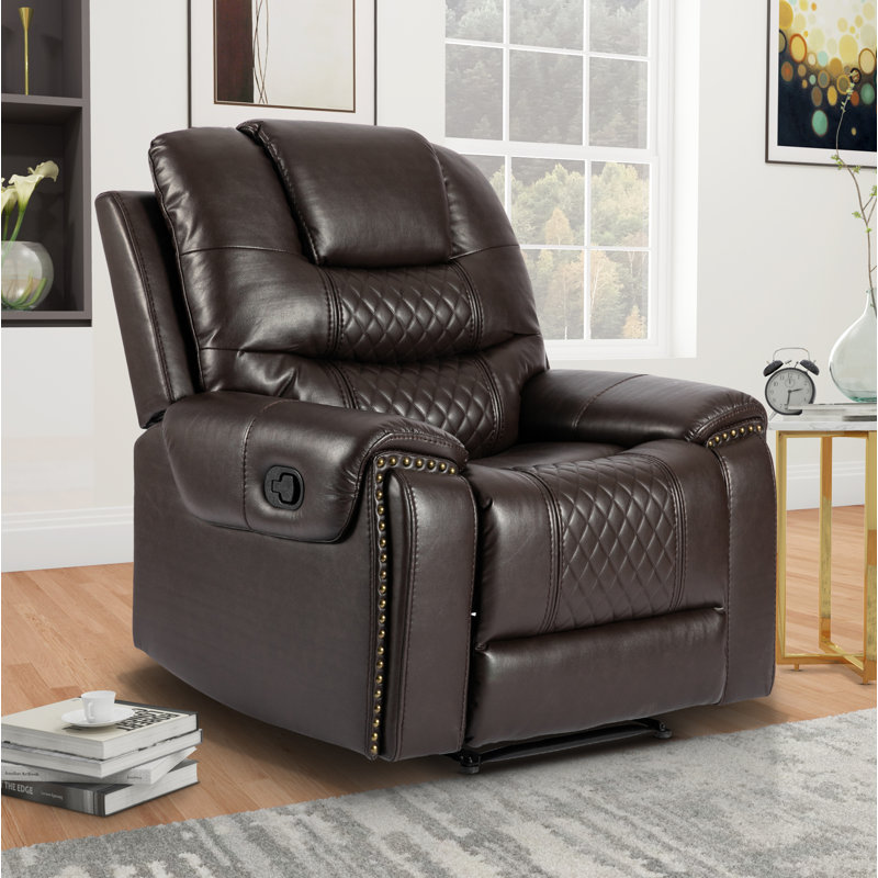 Hasad Standard Manual Recliner, Brown