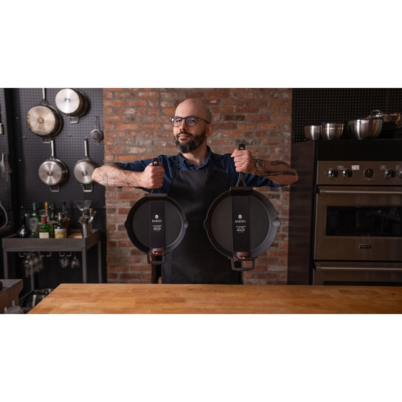 Poêle en fonte antiadhésive 1 pièce Babish, 12"