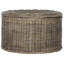 Table basse de rangement en osier Postfield, table ronde élégante et fonctionnelle de 29 po pour toute pièce et bureau-979862014