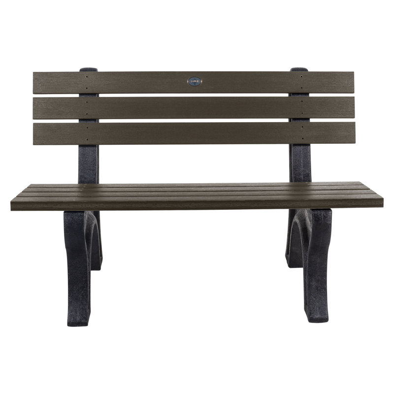 Swing Outdoor Bench, Weathered Acorn