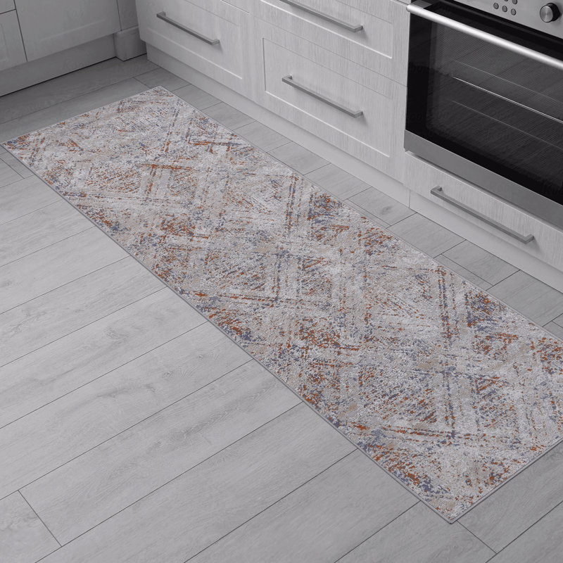 Runner Area Rug  - 2' X 8' Geometric, Runner 2'2" x 8'