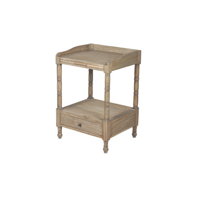 Artisans 45cm W Solid Wood Bedside Table