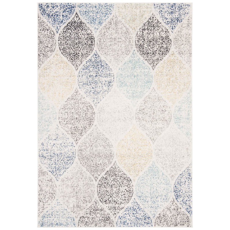Wisner Geometric Area Rug, Rectangle 155 x 229 cm