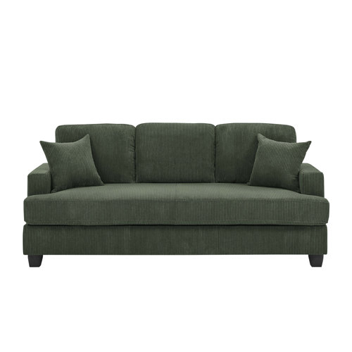 Ebern Designs Safiyah 77'' Corduroy Sofa & Reviews | Wayfair