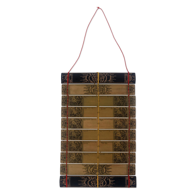 Handmade Traditional Abstract Wall Decor on Wood