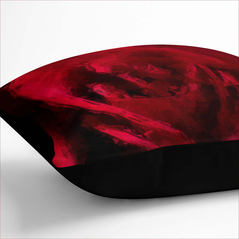 Square Cushion, 55cm H x 55cm W x 20cm D, Black