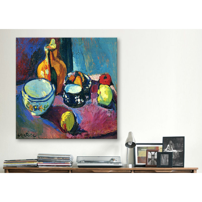 «Dish and Fruit (1901)», reproduction d'art sur toile, H 18 po x l 18 po x P 1,5 po