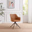 Chaise de salle à manger et de bureau pivotante en faux cuir Cleother Luxury-1735999486