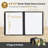 WeChef 10 Pack Restaurant Menu Covers 8.5" x 11" Book Style 8 Views Clear Cafe