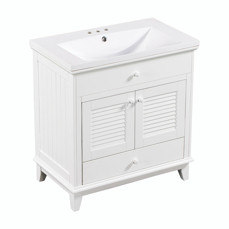 Meuble-lavabo simple 30 po avec comptoir