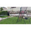 Filet de rebond ajustable 7 pi x 4 pi - filet d'entraînement pliable avec 2 filets de rechange, structure en acier, équipement d'entraînement portatif pour les sports d'intérieur et d'extérieur-124582164