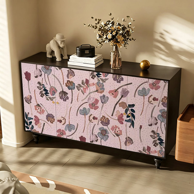 Universal art four doors sideboard cabinet