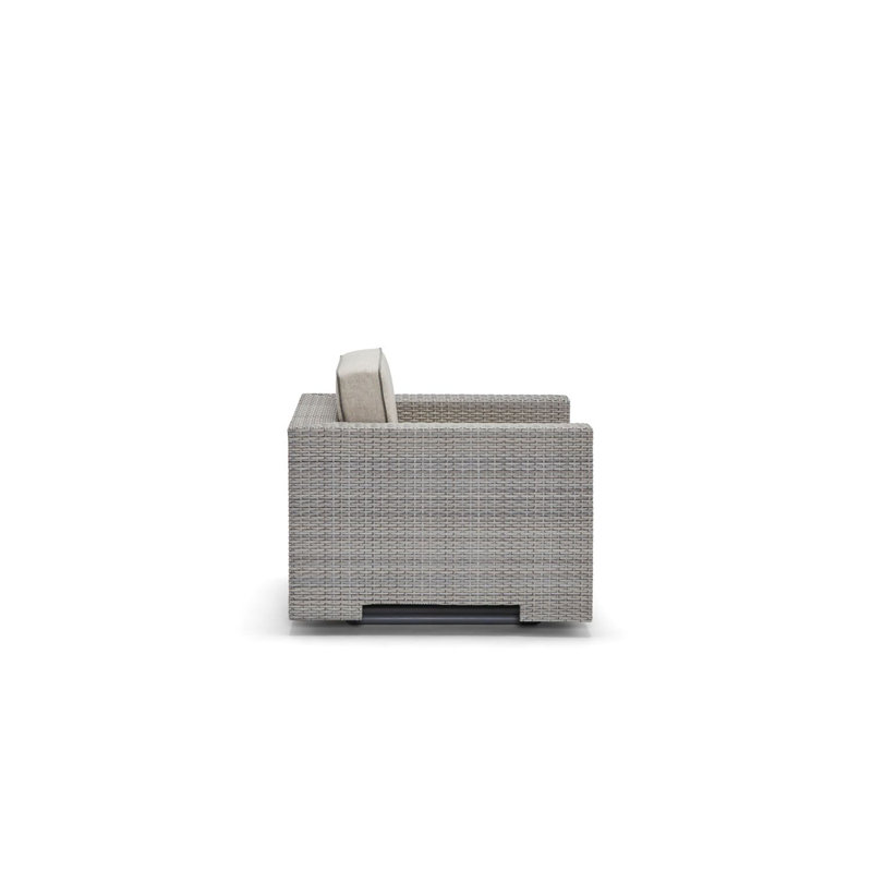 Méridienne Lorenzo, Gris colombe, Linen Stone