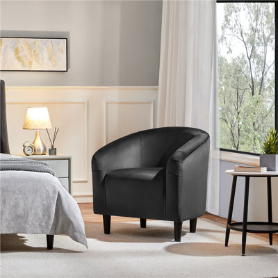 Robeson 70.612Cm Wide Velvet Barrel Chair