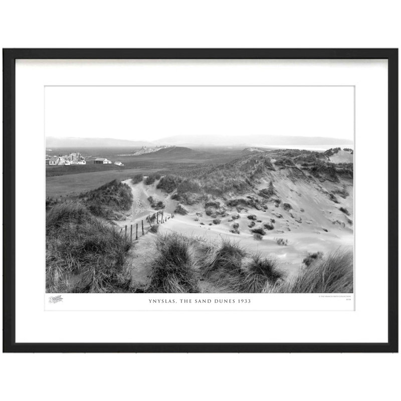 Ynyslas, The Sand Dunes 1933 - Single Picture Frame Print, 28cm H x 36cm W x 2.3cm D