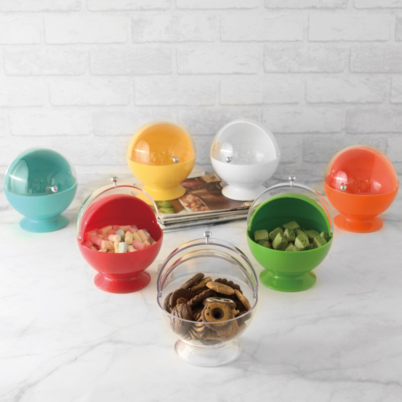 Prep & Savour Acrylic Serving Bowl, Orange