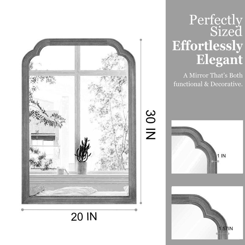 Miroir de coin 20 po x 30 po, 30 po x 20 po