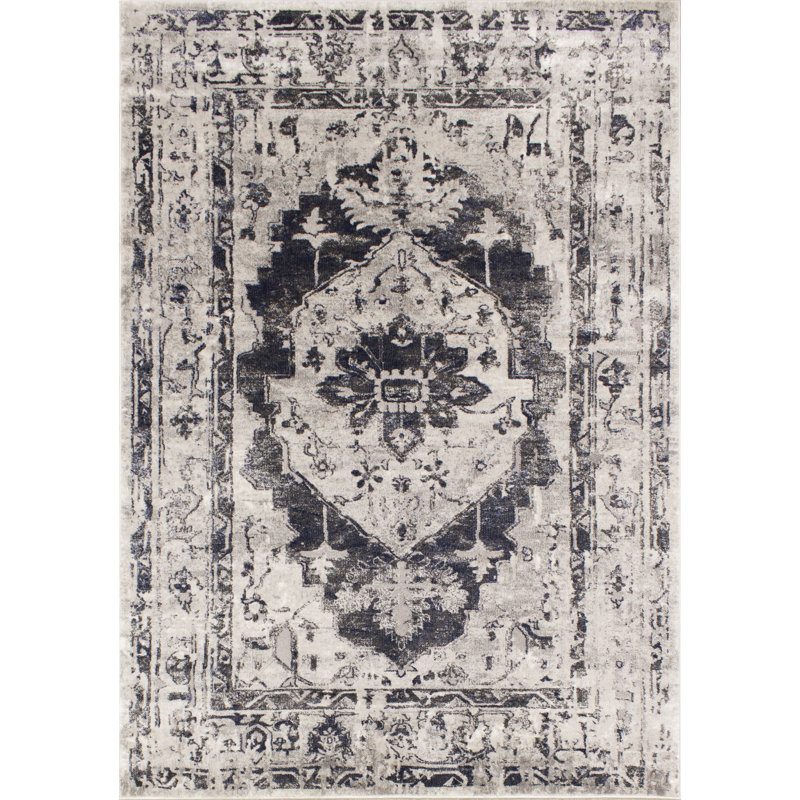 Tapis oriental gris Earles, Rectangle 2 pi 0 po x 3 pi 7 po