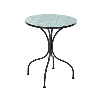 Cepero Round Iron Outdoor Bistro Table - 60 cm W 60 cm D