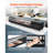 Sushi Display Case Refrigerator, 2.9 Cu.ft Commercial Sushi Case, 5-Pan Countertop  Showcase with Curved Glass, LED Lighting, and Digital Temperature Control, for Sushi-Bar, Restaurant, Store