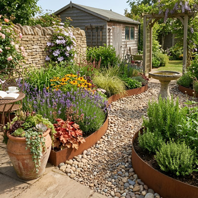 14 cm H Lawn Edging Fencing
