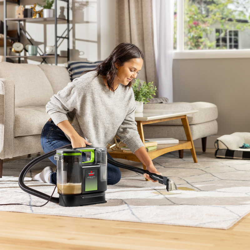 BISSELL Little Green Max Pet Portable Carpet and Upholstery Deep Cleaner with Self-Cleaning Tough Stain Tool and Pet Hair Removal Tool