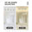 Dimmable Modern Vanity Light With Clear Glass Shade, Brushed Nickel Finish-114337640