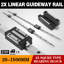 Rail linéaire 2X 20-1500mm Rail linéaire + 4 blocs de coussins