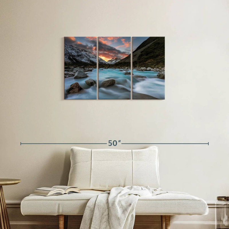Sunset Over Hooker River, 20" H x 33" W