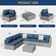 Distefano 7 Piece Patio Rattan Seating Group with Cushions