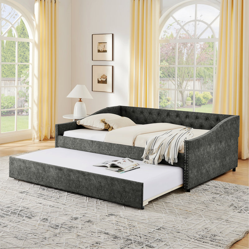 Lit de jour avec chargement USB et lit extensible escamotable