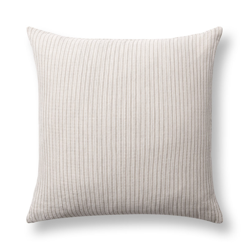 Casa Linen Blend Throw Pillow, Natural