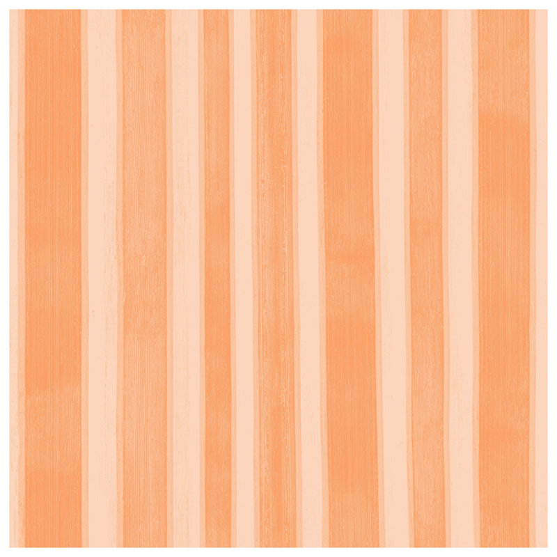 Orange Vertical Stripes Bath Mat, 24in W x 17in L