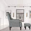 Chaise de salon confortable avec rangement et angle réglable en gris