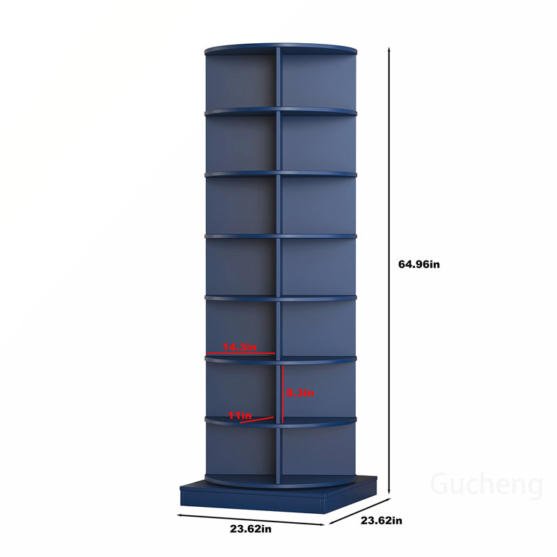 Versatile Rotating Shoe Cabinet with Extra Storage Capacity for Families, Blue