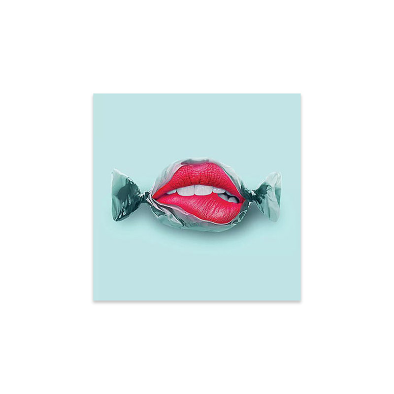 «Candy Lips» par Jonas Loose - impression non encadrée, H 24 po x l 24 po x P 0,25 po