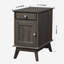 Table de bout 24,4 po Alingtons - Table de chevet avec prises de rangement intégrées-1137620795