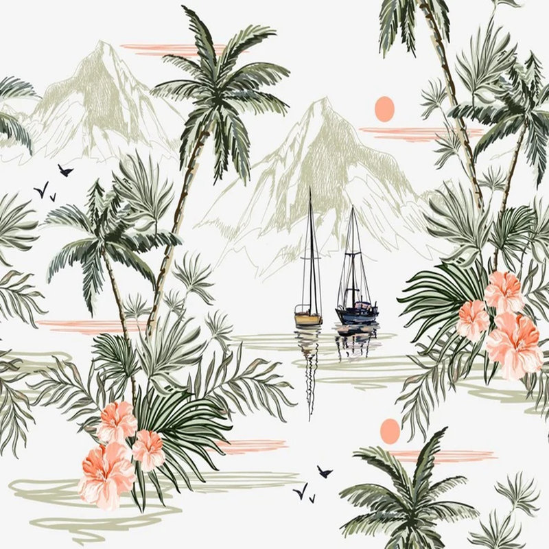 Tropical Serenity Voyage, 8" L x 108" W
