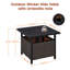 Outdoor Wicker Bistro Table