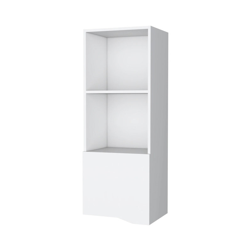 Armoire murale blanche pour le rangement de la chambre à coucher - Option de salon polyvalent, White