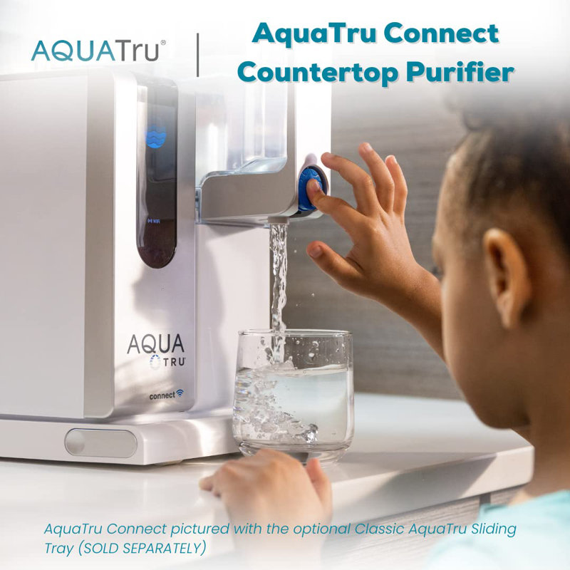 AquaTru Classic Smart Countertop Water Filtration Purification for PFAS Reverse Osmosis with App & WiFi