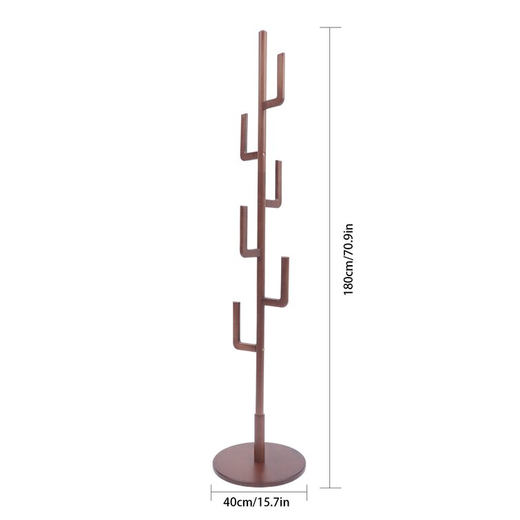 Latitude Run® Jayvius Solid Wood Freestanding 6 - Hook Coat Rack & Reviews