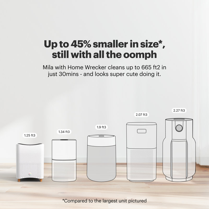 Mila Air Purifier with Home Wrecker Filter for Home Projects