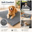 Tapis de porte absorbant en chenille, 51 x 76 cm, tapis de bain doux en microfibre pour entrée, cuisine, salle de bain et animaux de compagnie, lavable à la machine, antidérapant, idéal pour les pattes boueuses.