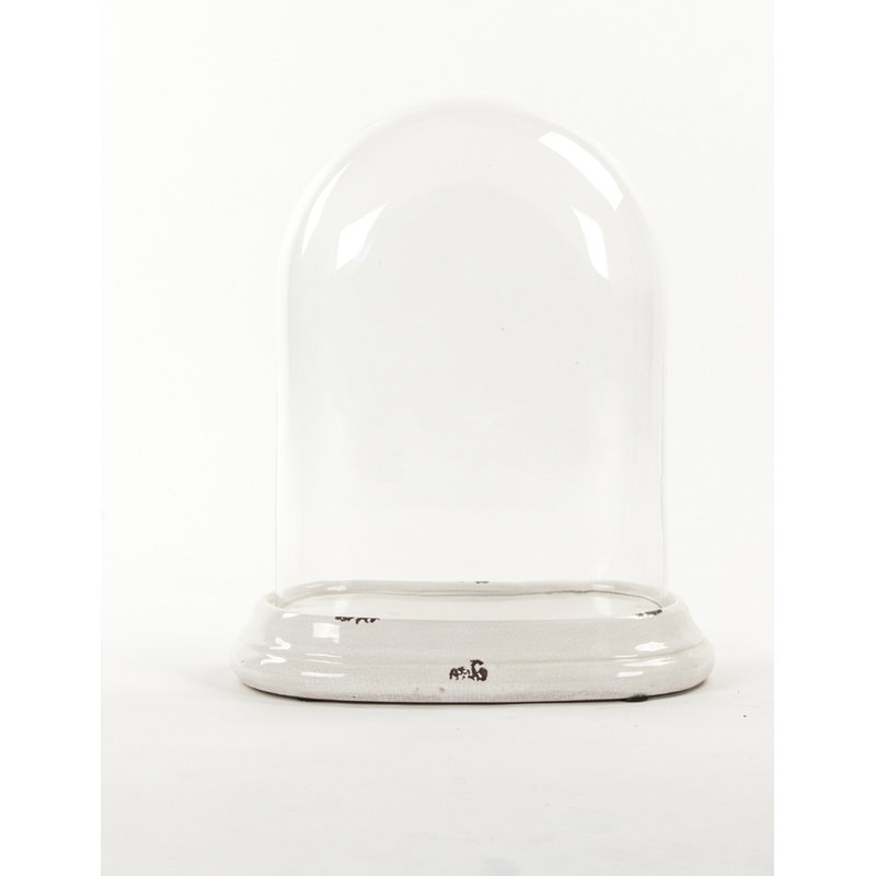 Pottery Cloche, 22.5" H x 19.5" W x 11.75" D