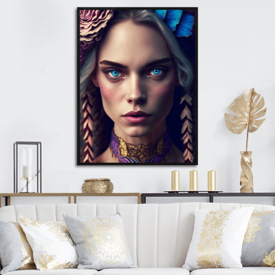 «Lasheena Bohemian Woman with Blue Eyes VI» sur toile