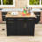 Rolling Kitchen Island with Drop Leaf, Trash Can Cabinet, Pull-Out Cabinet and Power Outlet-2027195261