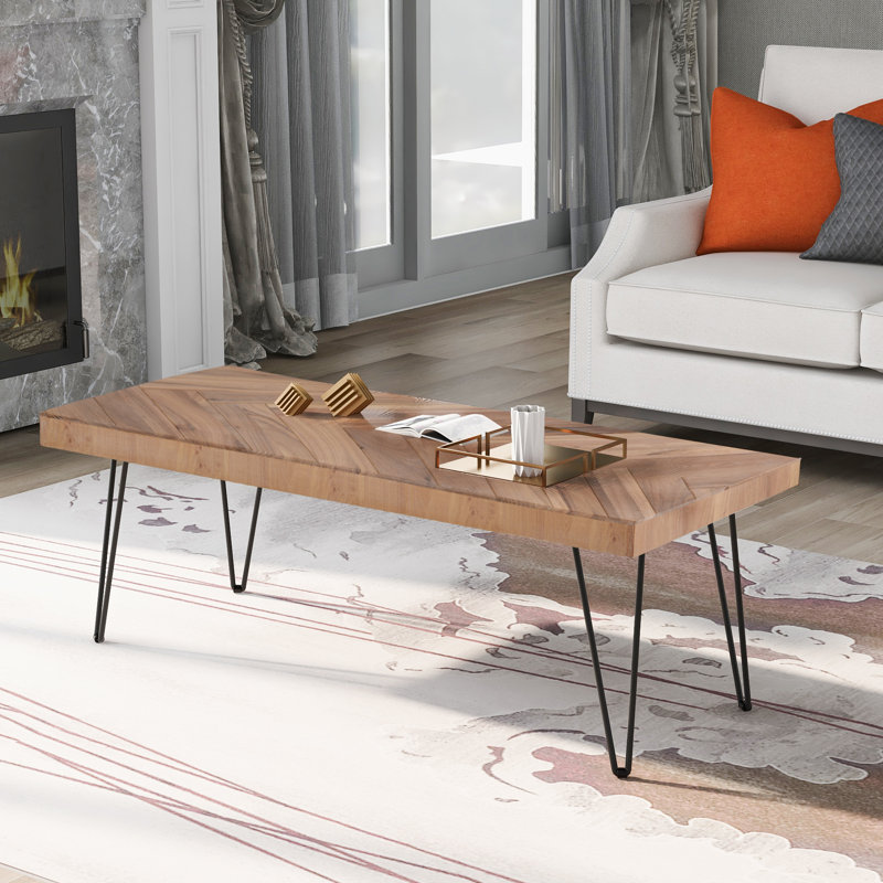 Table basse Elaiyah, Chêne brut