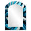 Miroir mural Op Art Blue Focus VII - Op Art-1006639458