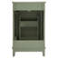 Petit meuble-lavabo moderne de 20 pouces avec lavabo en céramique - 20 * 14,5 * 33,3 pouces, rangement spacieux, 1 porte à fermeture douce-1029301165